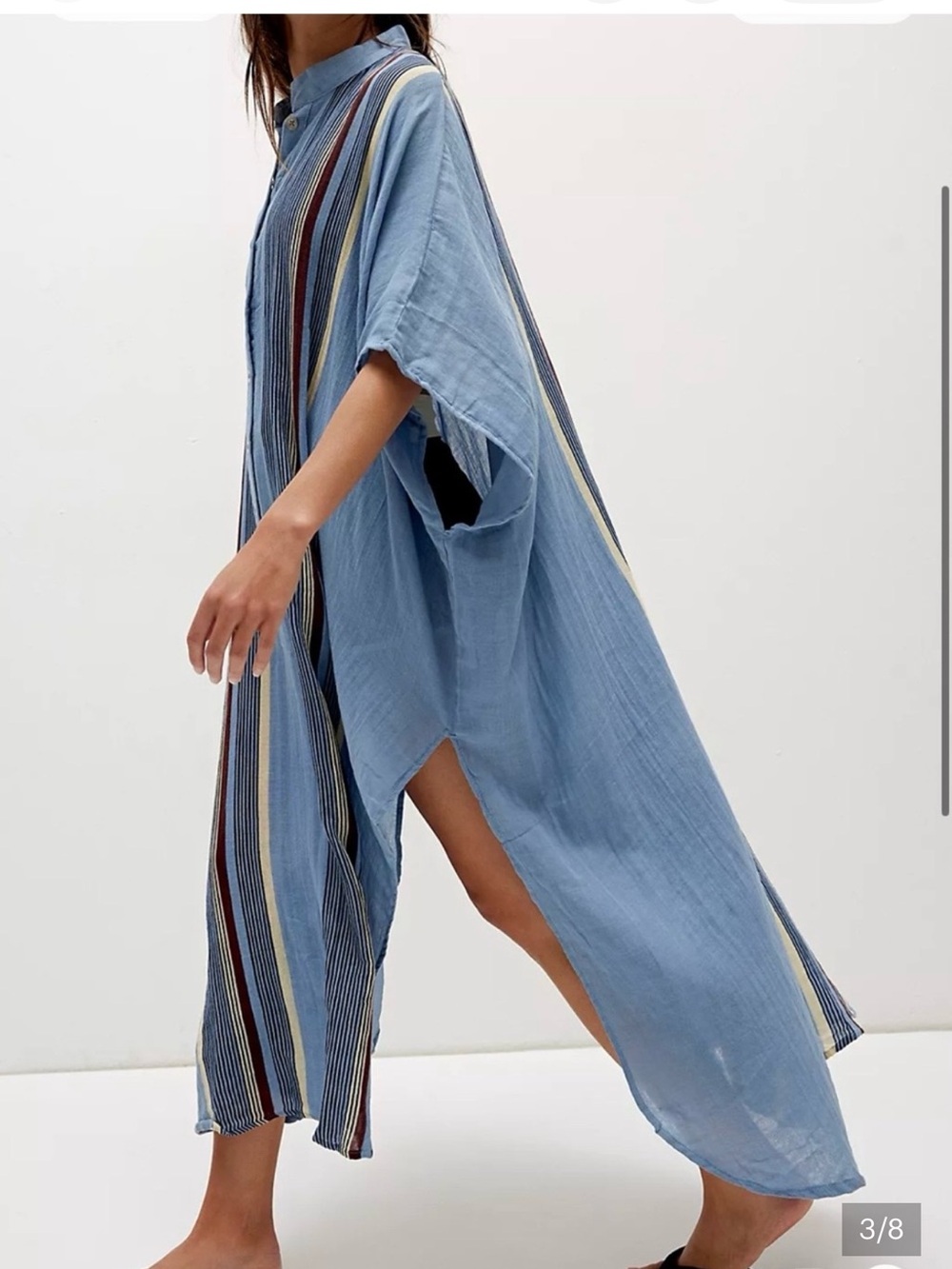 Free People vacation mode cotton kaftan Sz OS